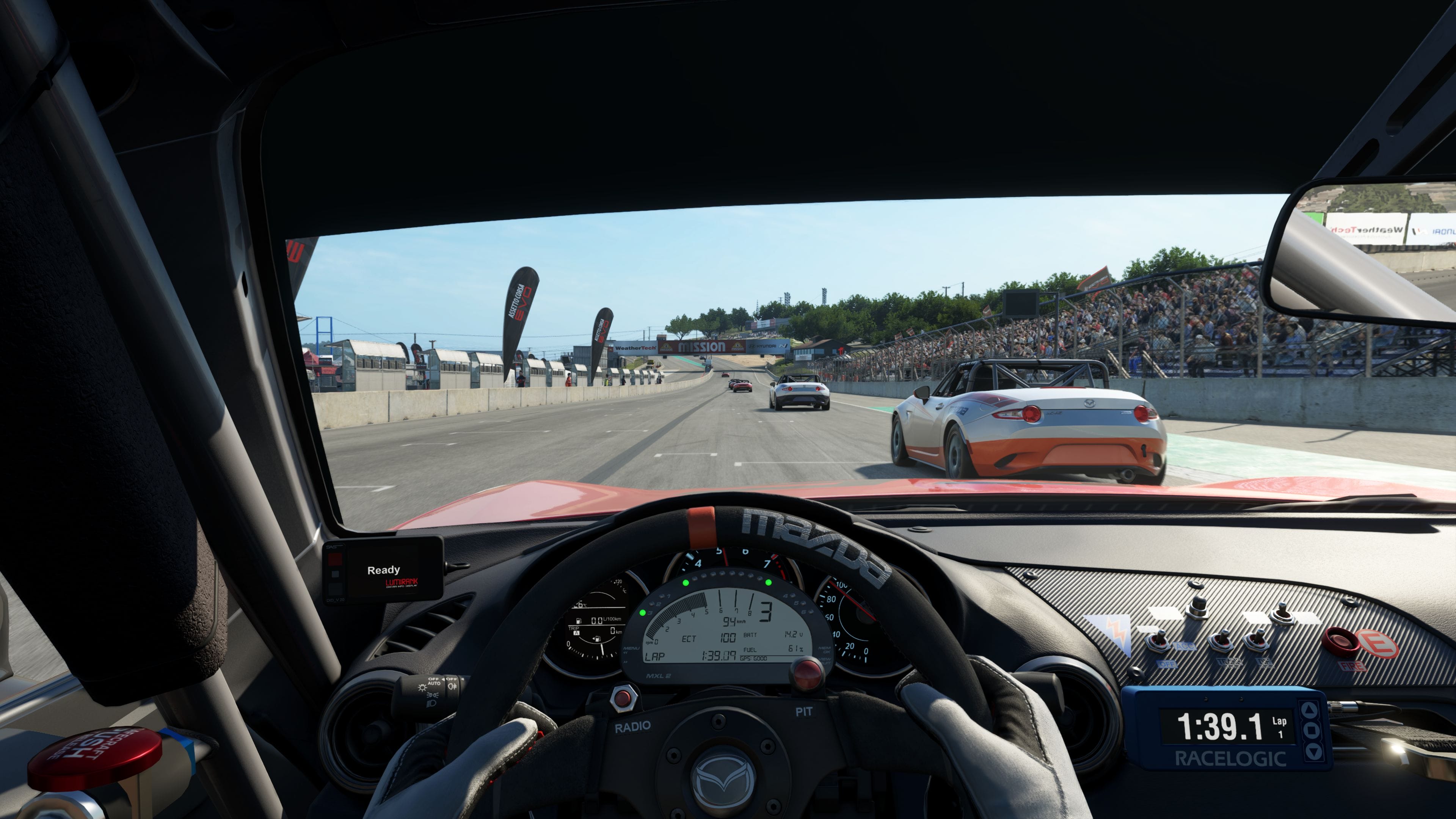 Assetto Corsa EVO racing on track