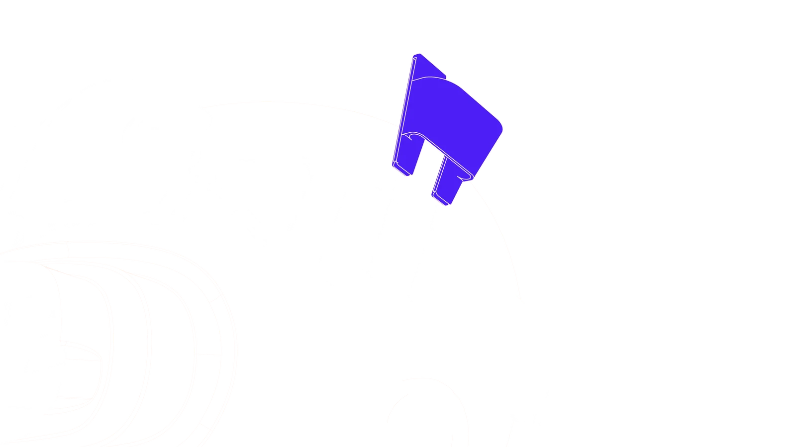 Cable feeder seated onto the soft strap